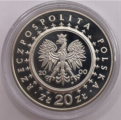 Moneta 20 zł Pałac w Wilanowie 2000 r.