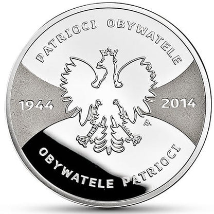 Moneta 20 zł Patrioci 1944 Obywatele 2014 r.