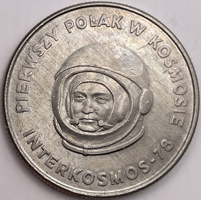 Moneta 20 zł Interkosmos Pierwszy Polak w Kosmosie 1978