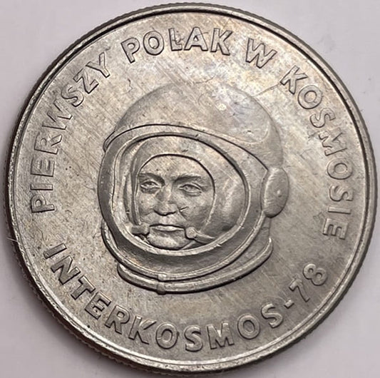 Moneta 20 zł Interkosmos Pierwszy Polak w Kosmosie 1978