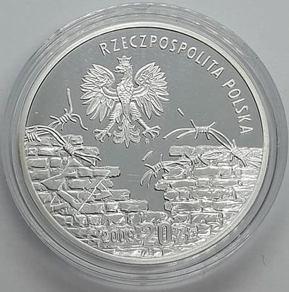 Moneta 20 zł Polacy ratują żydów Sendlerowa 2009 r.