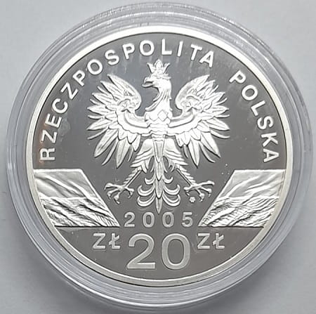 Moneta 20 zł Puchacz 2005