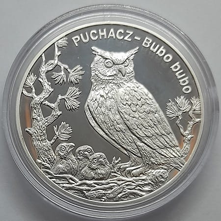 Moneta 20 zł Puchacz 2005