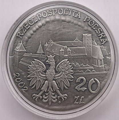 Moneta 20 zł Zamek w Malborku 2002