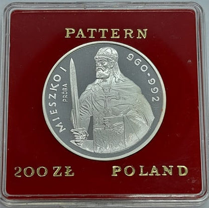 Moneta 200 zł Mieszko I próba 1979 r.