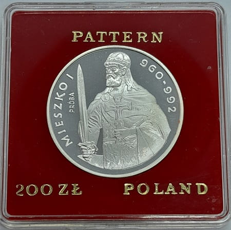 Moneta 200 zł Mieszko I próba 1979 r.