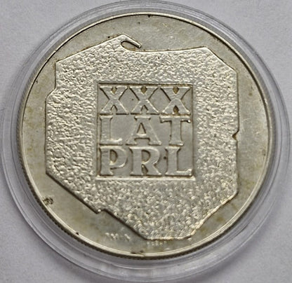 Moneta 200 zł XXX lat PRL Mapa 1974