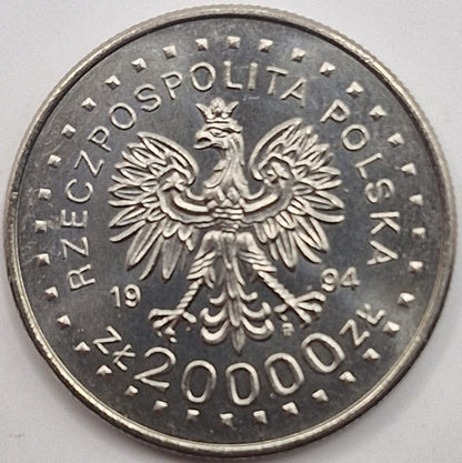 Moneta 20000 zł 200 rocznica powstania Kościuszkowskiego 1994