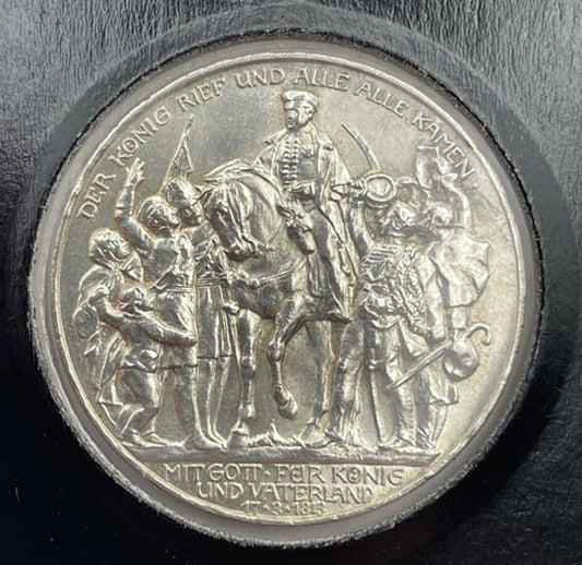 Moneta 3 marki 1913 Wilhelm II Prusy