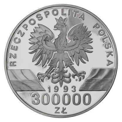 Moneta 300 000 zł Jaskółka 1993