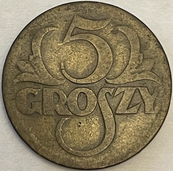Moneta 5 groszy 1923 r.