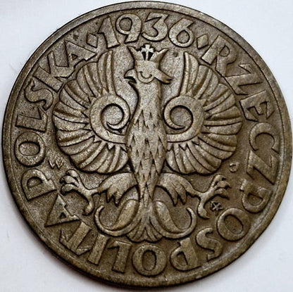 Moneta 5 groszy 1936
