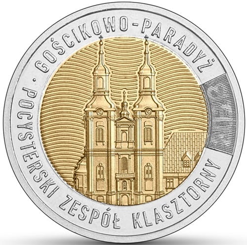 Moneta 5 zł Pocysterski zespół klasztorny Paradyż 2023
