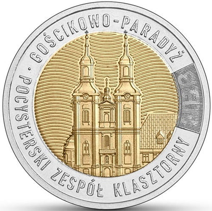 Moneta 5 zł Pocysterski zespół klasztorny Paradyż 2023