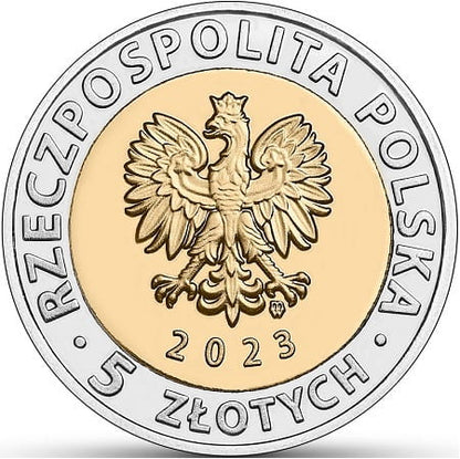 Moneta 5 zł kanał żeglugowy przez Mierzeję Wiślaną 2023