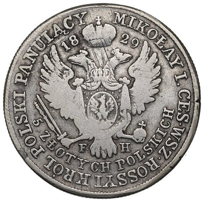 Moneta 5 złotych 1829 Królestwo Polskie
