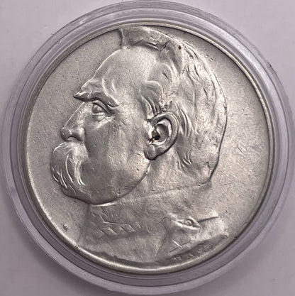 Moneta 5 złotych 1935 r. Józef Piłsudski stan 2