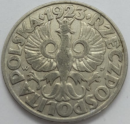 Moneta 50 groszy 1923 /3