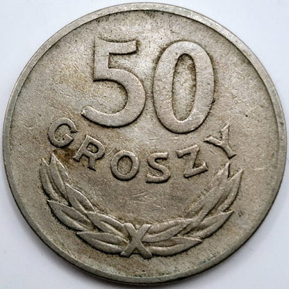 Moneta 50 groszy 1949 bz stan 3 miedzionikiel