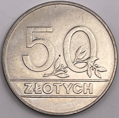Moneta 50 zł 1990