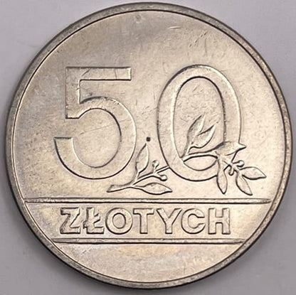 Moneta 50 zł 1990