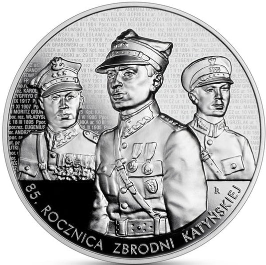 Moneta 50 zł 85 rocznica zbrodni katyńskiej 2025