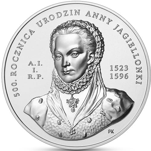 Moneta 50 zł 500 rocznica urodzin Anny Jagiellonki 2023
