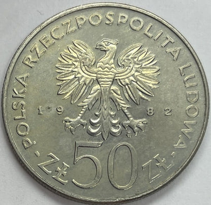 Moneta 50 zł Bolesław Krzywousty 1982