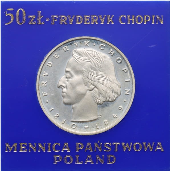 Moneta 50 zł Fryderyk Chopin 1972