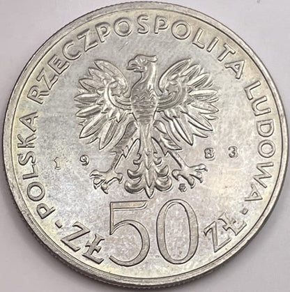 Moneta 50 zł Ignacy Łukasiewicz 1983 r.