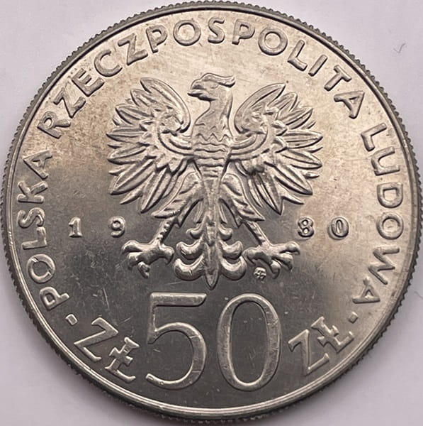 Moneta 50 zł Kazimierz Odnowiciel 1980