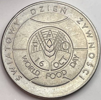 Moneta 50 zł Światowy dzień żywności FAO 1981