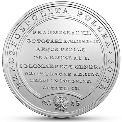 Moneta 50 zł  Wacław II Czeski 2013