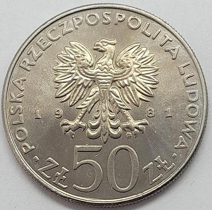 Moneta 50 zł Władysław I Herman 1981