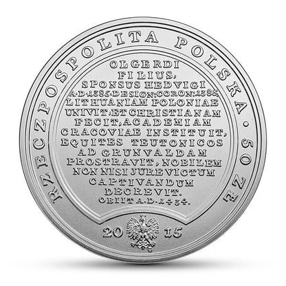 Moneta 50 zł Władysław Jagiełło 2015