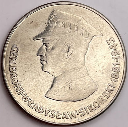 Moneta 50 zł Władysław Sikorski 1981