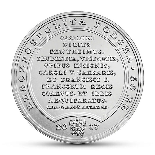 Moneta 50 zł Zygmunt Stary 2017