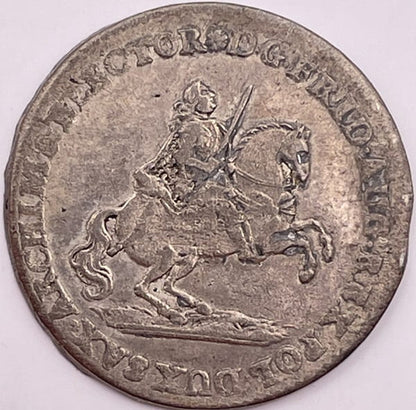 Moneta Dwugrosz wikariacki August III Sas Drezno 1742 r.