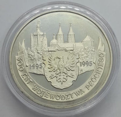Moneta 20 zł 500 lat województwa płockiego 1995