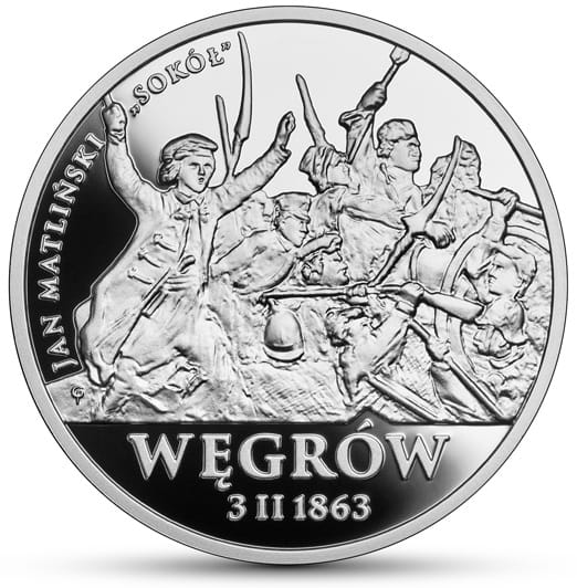 Moneta 20 zł Węgrów Polskie Termopile 2020