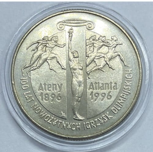 Moneta 2 zł 100 lat Nowożytnych Igrzysk Olimpijskich 1995