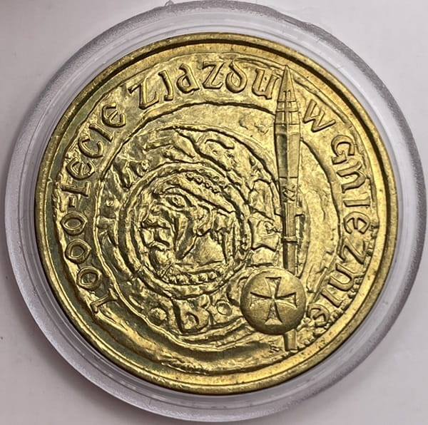 Moneta 2 zł 1000-lecie zjazdu w Gnieźnie 2000