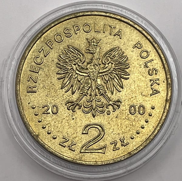 Moneta 2 zł 30 rocznica Grudnia 70 bunt 2000