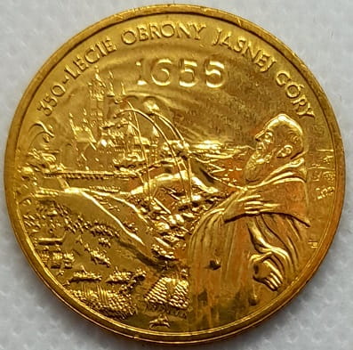 Moneta 2 zł 350-leci Obrony Jasnej Góry 2005