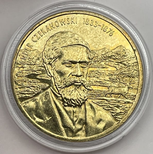 Moneta  2 zł Aleksander Czekanowski 2004