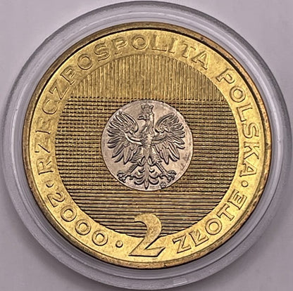 Moneta 2 zł Rok 2000