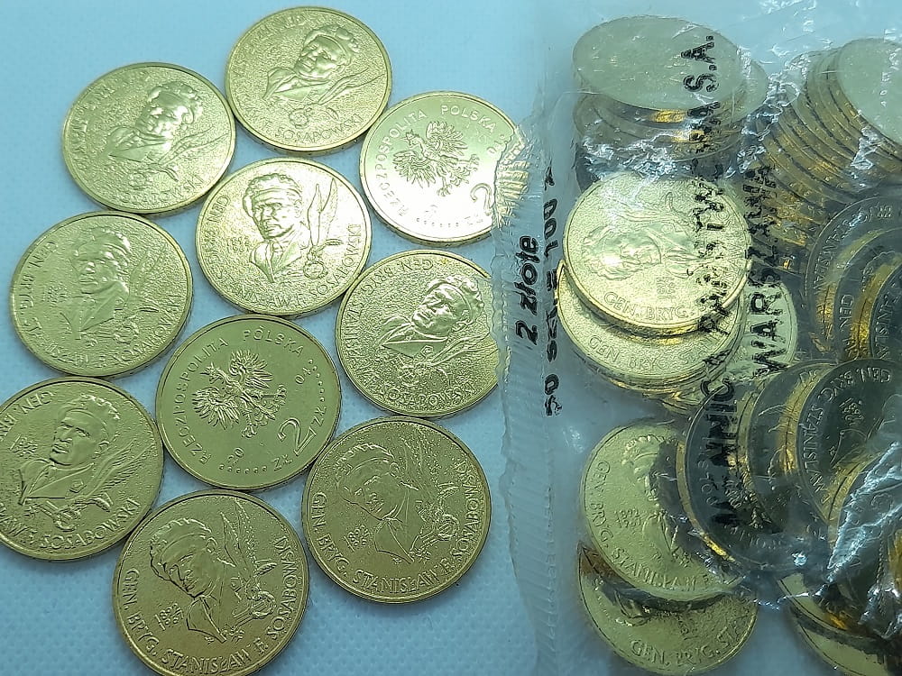 Moneta 2 zł Stanisław Sosabowski 2004