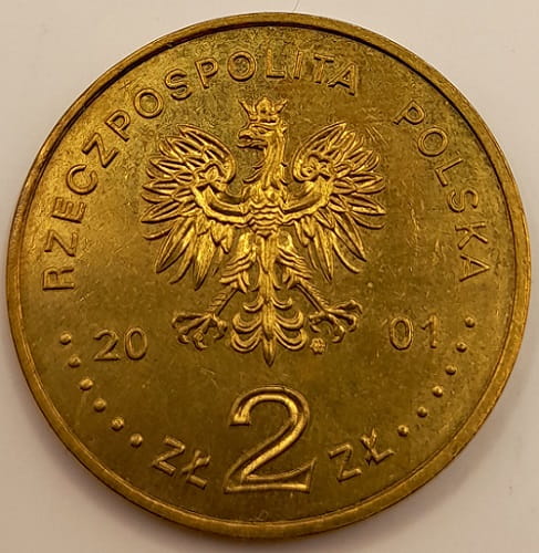 Moneta 2 zł Szlak Bursztynowy 2001