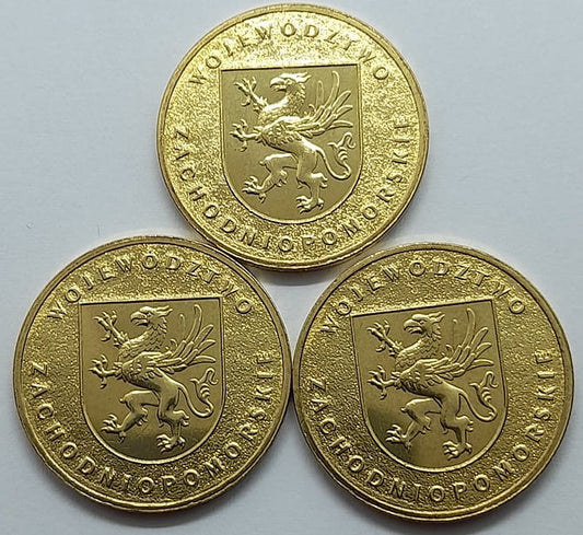 Moneta 2 zł Województwo Zachodniopomorskie 2005