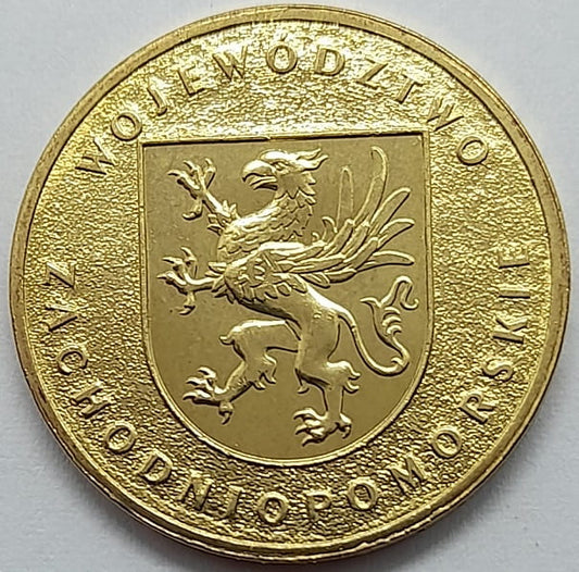 Moneta 2 zł Województwo Zachodniopomorskie 2005